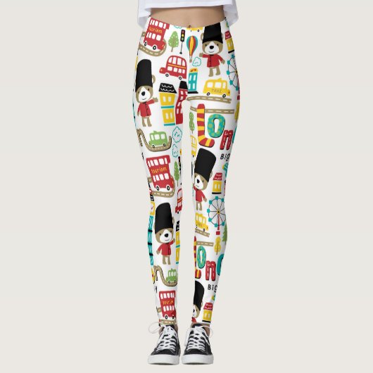 London Big City and Beer Guard Muster Leggings (Vorderseite)