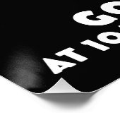 London bis Birmingham Train poser Poster (Ecke)