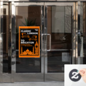 London bis Brighton Veteran Car Run Fensteraufkleber (Büro Tür)