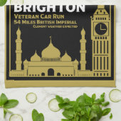 London bis Brighton Veteran Car Run Geschirrtuch (Gefaltet)