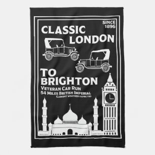 London bis Brighton Veteran Car Run Geschirrtuch