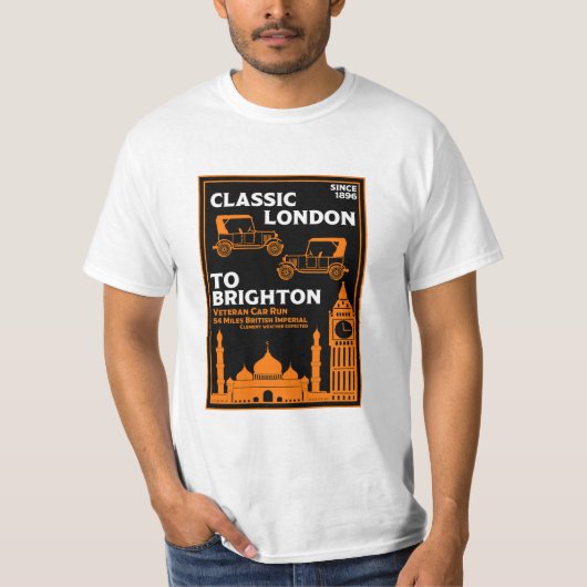 London bis Brighton Veteran Car Run T-Shirt (Vorderseite)
