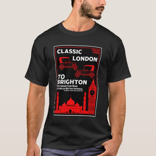 London bis Brighton Veteran Car Run T-Shirt (Vorderseite)