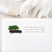 London Black Cab Christmas Tree Taxi Adresse (Insitu)