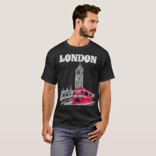 London Black Modern Boys England Großbritannien T-Shirt
