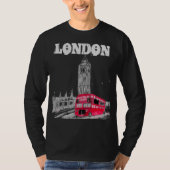 London Black Modern England Großbritannien T-Shirt (Vorderseite)