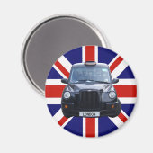London Black Taxi Cab Magnet (Vorderseite/Rückseite)