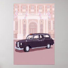 London Black Taxi Poster