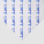 London Blue England Musterskyline Cool Trendy Seidenpapier (Ausschnitt)