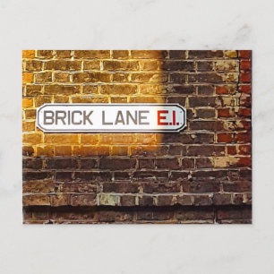 London - Brick Lane Feiertagspostkarte
