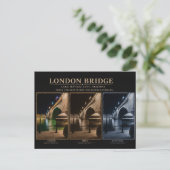 London Bridge 3 Foto Postkarte (Stehend Vorderseite)