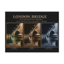 London Bridge 3 Foto Postkarte