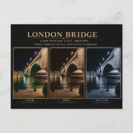 London Bridge 3 Foto Postkarte