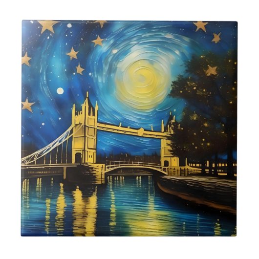 London Bridge Acrylic Art Fliese (Vorderseite)