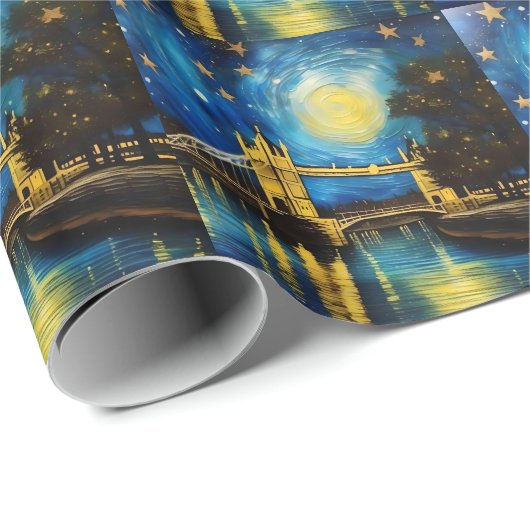 London Bridge Acrylic Art Geschenkpapier (Rolleneckpunkt)