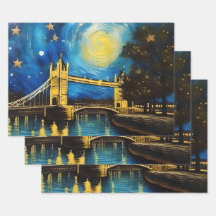 London Bridge Acrylic Art Geschenkpapier Set