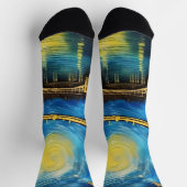 London Bridge Acrylic Art Socken (Oben)