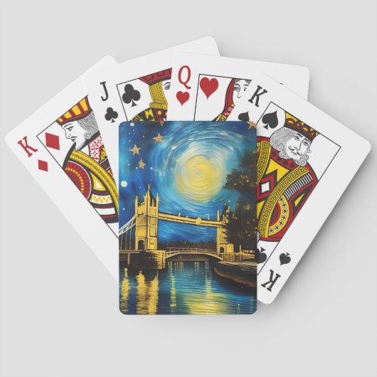 London Bridge Acrylic Art Spielkarten (Rückseite)
