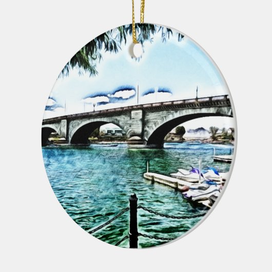 London Bridge am Lake Havasu City, Arizona Keramik Ornament (Links)