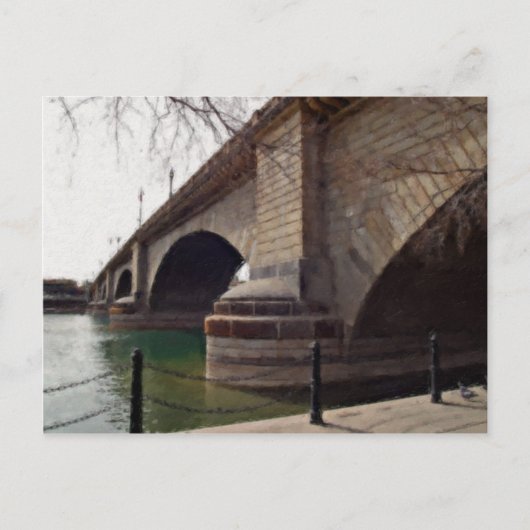 London Bridge am Lake Havasu Painted Postkarte (Vorderseite)