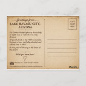 London Bridge at Night Postkarte (Rückseite)