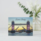 London Bridge bei Sunset Postcard Keepake Postkarte (Stehend Vorderseite)