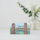 London Bridge Business Card Visitenkarte (Stehend Vorderseite)