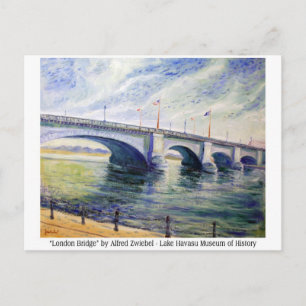 London Bridge by Alfred Zwiebel Postkarte