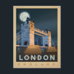 London Bridge | England Postkarte<br><div class="desc">Anderson Design Group ist eine preisgekrönte Illustrations- und Designfirma in Nashville,  Tennessee. Der Gründer Joel Anderson leitet ein Team talentierter Künstler,  um originale Posterkunst zu kreieren,  die wie Vintage Werbedrucke von den 1920er bis 1960er Jahren aussieht.</div>