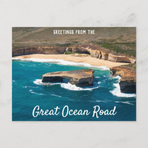 London Bridge Great Ocean Road Luftaufnahme Postkarte