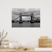 London Bridge in Black and White Poster (Küche)