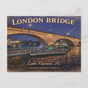 London Bridge ist eine Brücke über den Fluss Thems Postkarte
