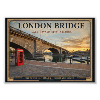 London Bridge Lake Havasu Arizona Fotodruck