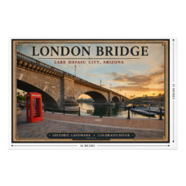 London Bridge Lake Havasu Arizona Fotodruck