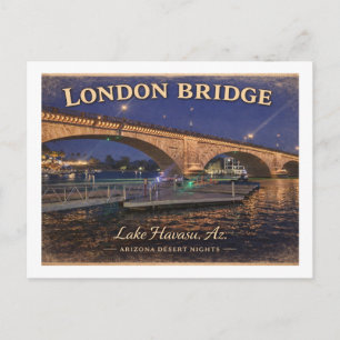 London Bridge Lake Havasu Arizona Postkarte