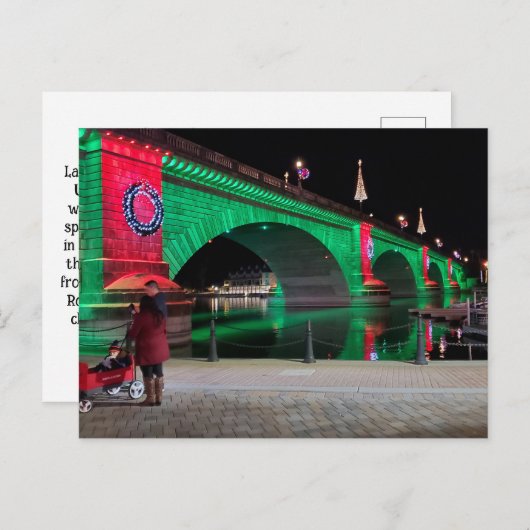 London Bridge, Lake Havasu, Az. Postkarte (Vorne/Hinten)