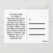 London Bridge, Lake Havasu, Az. Postkarte (Rückseite)