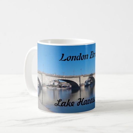 London Bridge Lake Havasu Kaffeetasse (Vorderseite Links)