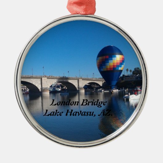 London Bridge Lake Havasu Ornament Aus Metall (Vorne)