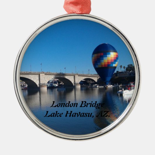 London Bridge Lake Havasu Ornament Aus Metall (Vorne)