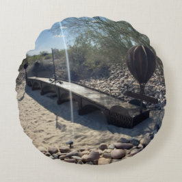 London Bridge/London Bridge - Replik Rundes Kissen