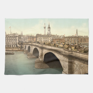 London Bridge, London, England Geschirrtuch