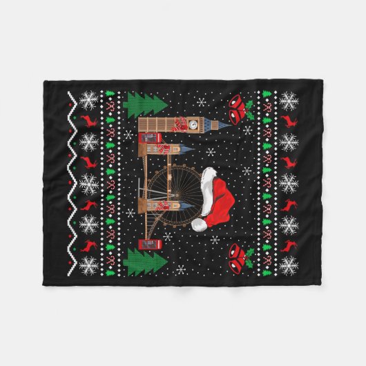 London Bridge Lover Matching Ugly London Bridge Ch Fleecedecke (Vorderseite (Horizontal))