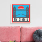 London Bridge mit Umbrella Leinwanddruck (Insitu (Wohnzimmer))
