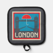 London Bridge mit Umbrella Topflappen (Vorderseite)