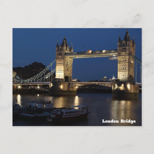 London Bridge, Night Sky Postkarte (Vorderseite)