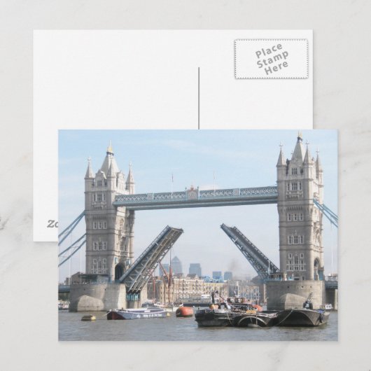 London Bridge Postkarte (Vorne/Hinten)