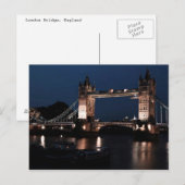 London Bridge Postkarte (Vorne/Hinten)