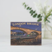 London Bridge  Postkarte (Stehend Vorderseite)