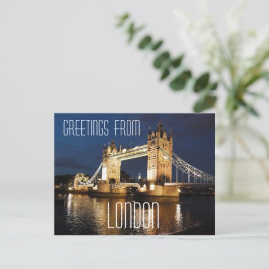 London Bridge Postkarte (Stehend Vorderseite)